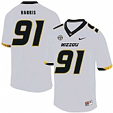 Missouri Tigers 91 Charles Harris White Nike College Football Jersey Dzhi,baseball caps,new era cap wholesale,wholesale hats
